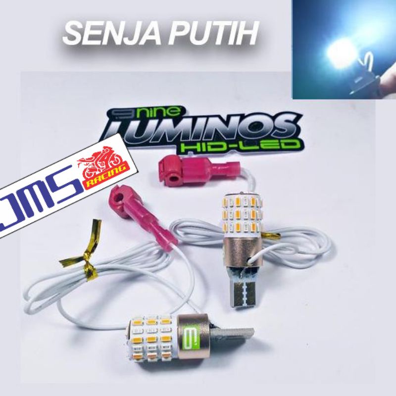 bohlam sen led plus lampu senja dan piting lampu set nine luminos led mio beat vario nmax aerox pcx 