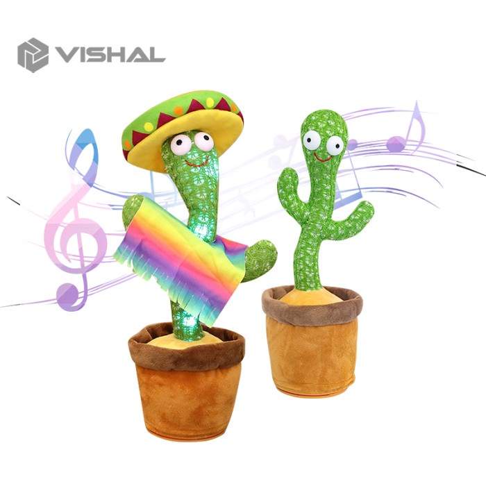 Educate Vishal Mainan Dancing Cactus Kaktus Joget Kaktus Menari Dancing