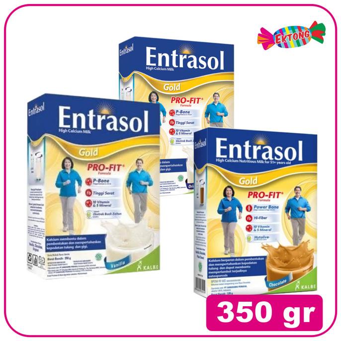 

[ COD ] ENTRASOL GOLD CHOCOLATE / VANILA / PLAIN 350 GR
