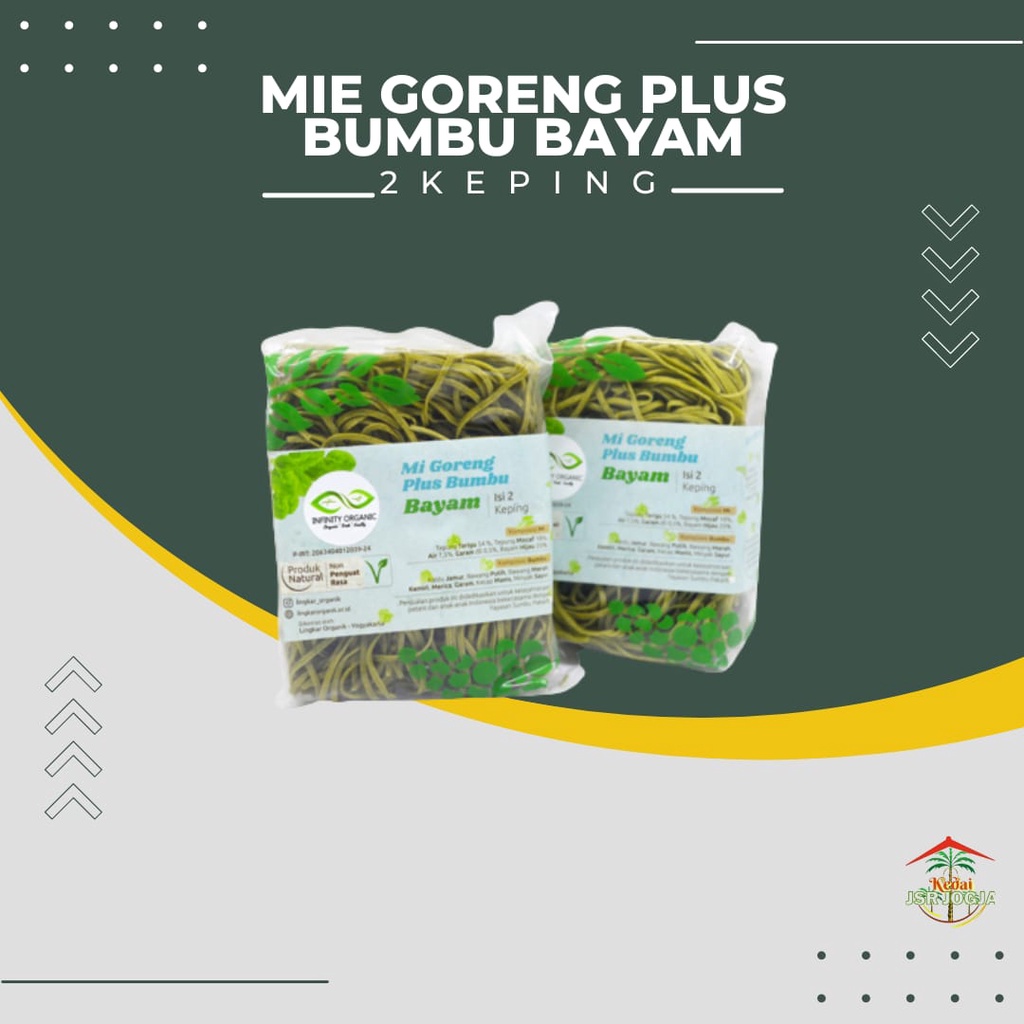 Mi Goreng Bayam plus bumbu Lingkar Organik