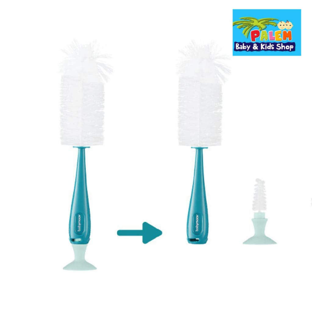 Babymoov – 2 in 1 Bottle Brush / Sikat Pembersih Botol Susu Bayi / Sikat Botol