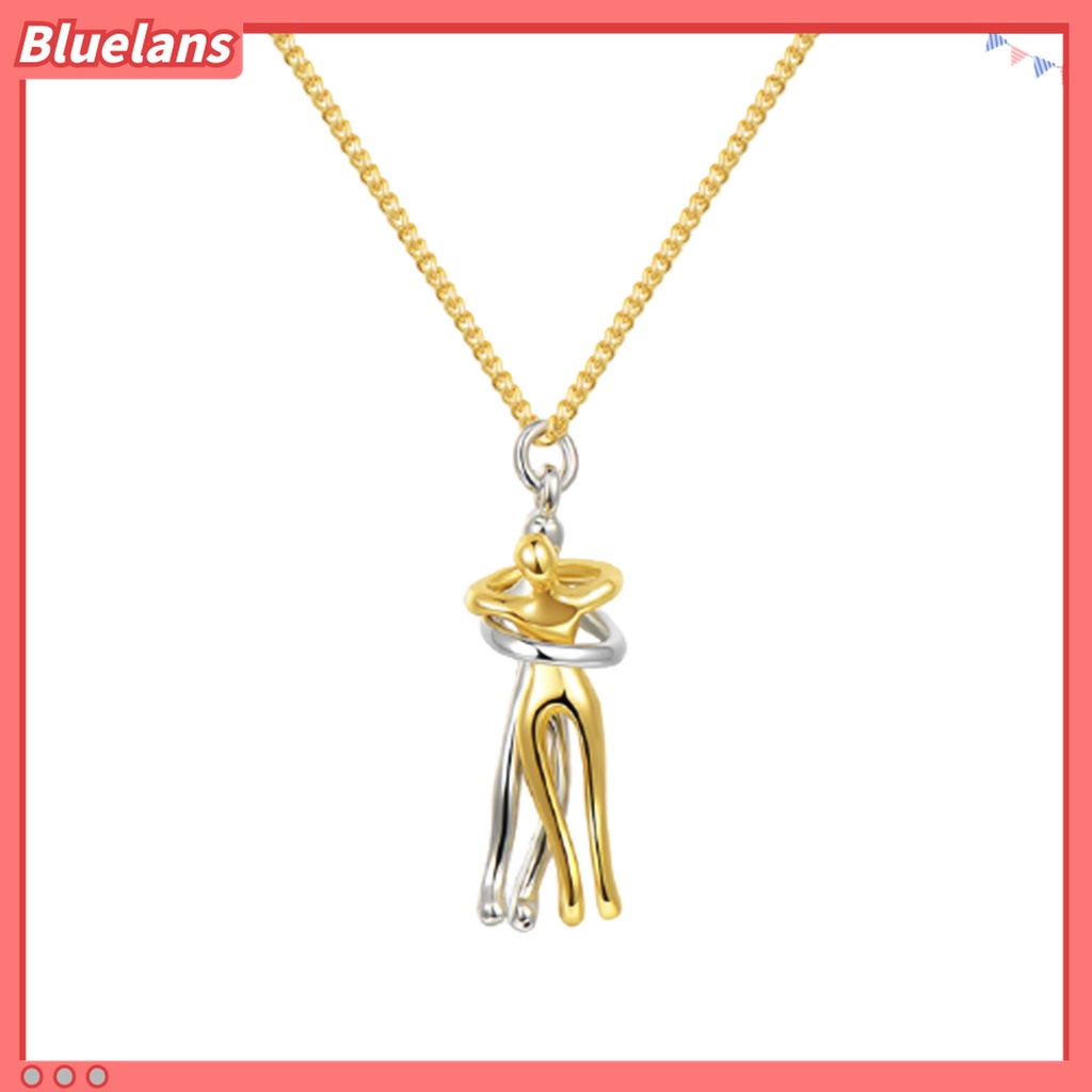 Kalung Rantai Klavikula Dengan Liontin Bentuk Hug Untuk Pria Dan Wanita