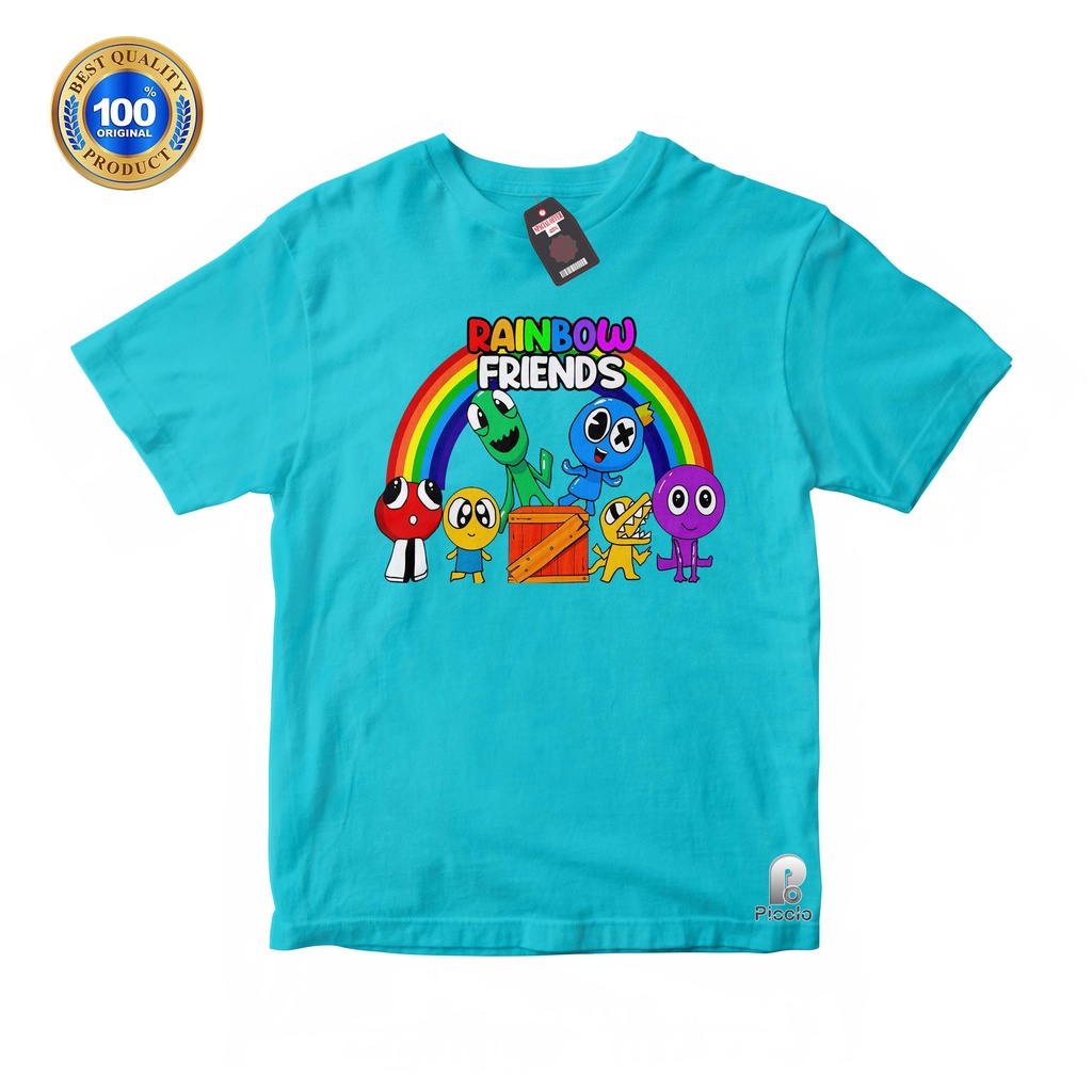 BAJU KAOS ANAK RAINBOW FRIENDS USIA 2-10 Tahun UNISEX