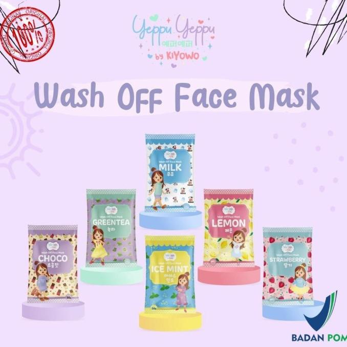(free gift)BPOMmasker organik yeppuyeppu masker kiyowo 90-stanmuslimah Berkualitas