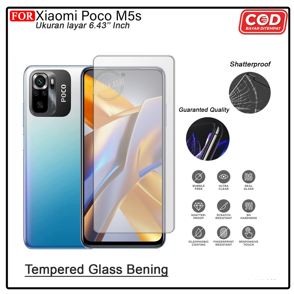 Tempered Glass Ceramik Blue Light Xiaomi Poco M5 Poco F5 M5s X5 5G Anti Gores Anti Radiasi Full Cover