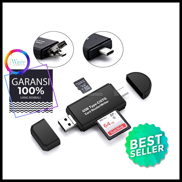 Memory Card Reader Otg 3In1