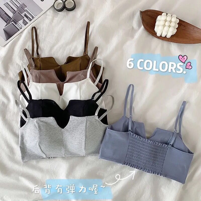 GROSIRTAS TG1630 Bralette Wanita import Motif Karet Belakang