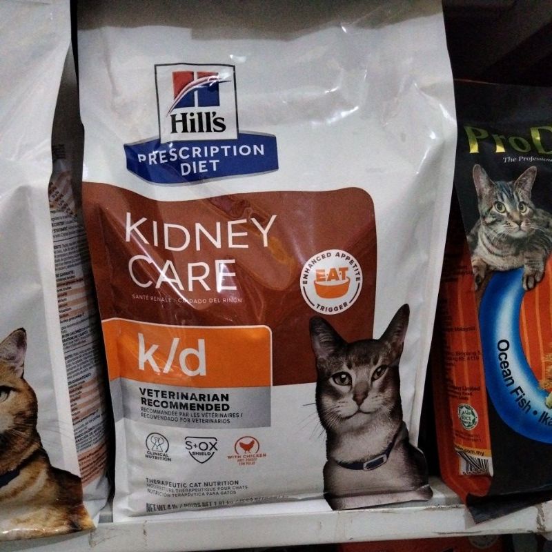 science diet k/d  makanan kucing hills science diet kindey care 1,81kg