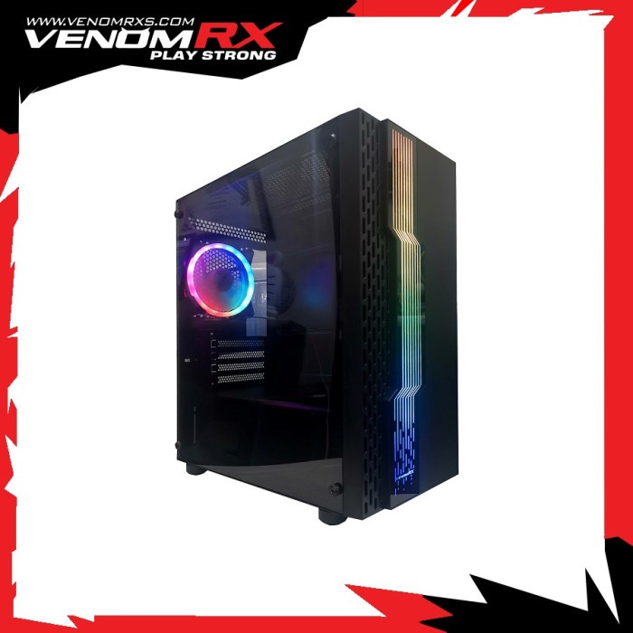 VenomRX Shinra M-ATX Acrylic RGB Strip 1x120mm RGB Fan