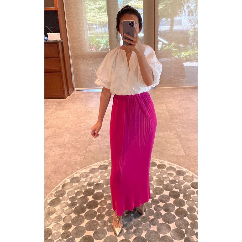(08) MBL Rok Plisket Lidi / Span / Pleated Skirt Dewasa