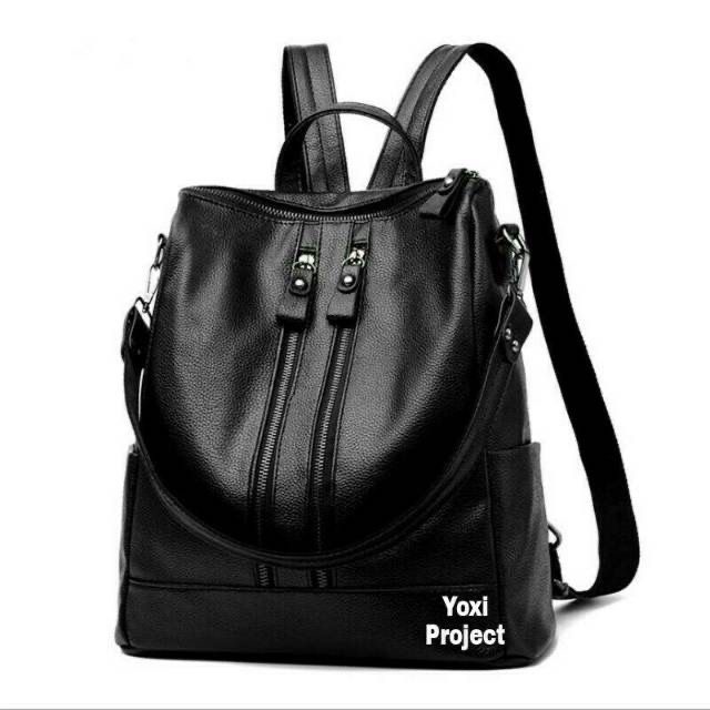 SPESIAL PROMO 7.7 - TAS RANSEL WANITA KULIT MURAH IMPORT BATAM KEKINIAN BACKPACK WANITA KOREA STYLE ORIGINAL TERBARU KULIAH SEKOLAH KERJA TAS RANSEL BACKPACK FASHION WANITA TAS RANSEL WANITA