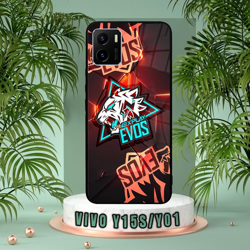 (SV18) Case Kilau Vivo Y15S/Y01 | Y15S | Y01 | Casing Hp Vivo | Pelindung Smartphone | Motif Evos
