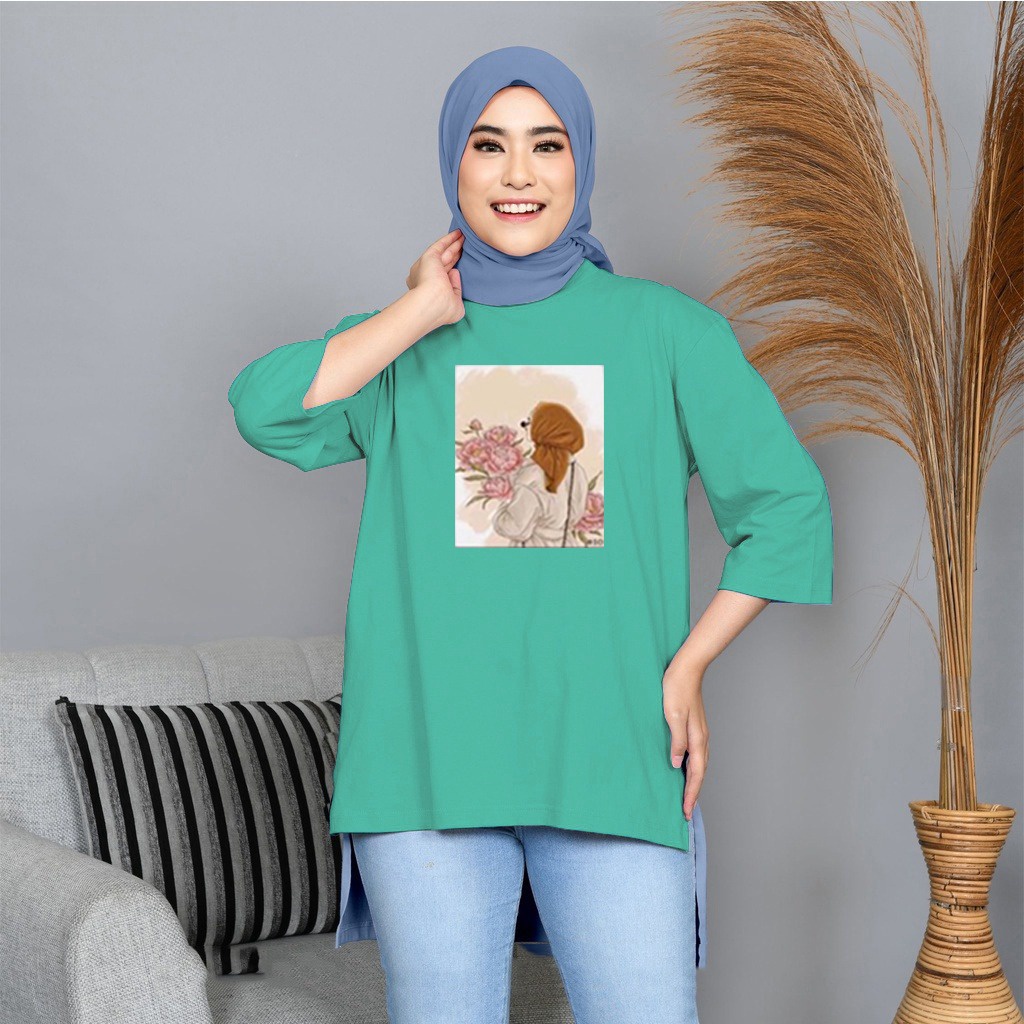 GSC - Long Tunik ANIME Ephipany Tomorrow 009 / Tunik Panjang Wanita Muslim / Tunik Crepe Premium
