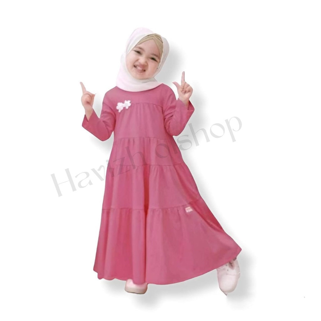 Gamis anak bunga 1-12thn // Gamis anak perempuan