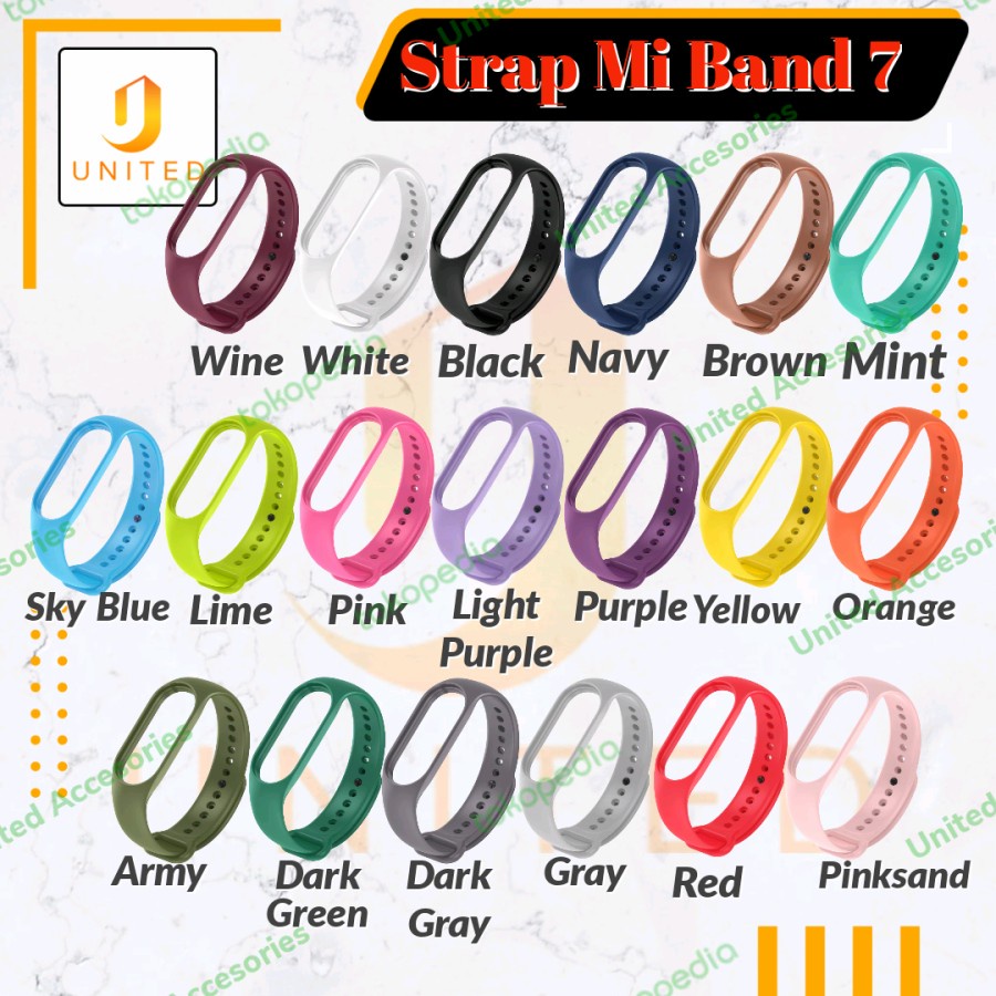 Strap Xiaomi Mi Band 7 AMOLED Tali Jam Smartband Mi Band 7 Wristband