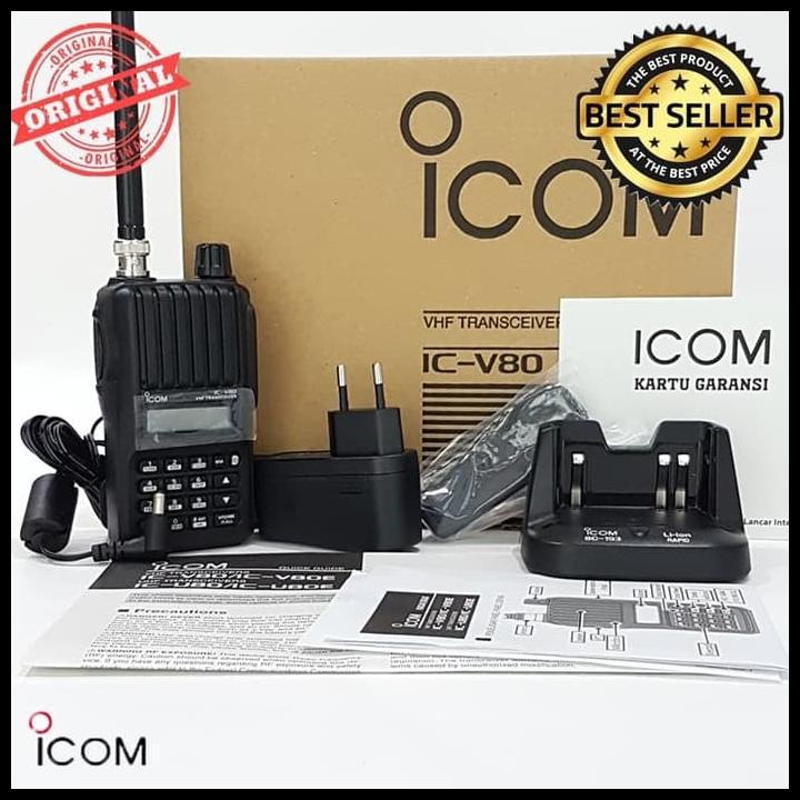 Ht Radio Walkie Talkie Icom V80 Icv80 Ic-V80 V 80 V80E Lithium Vhf V80