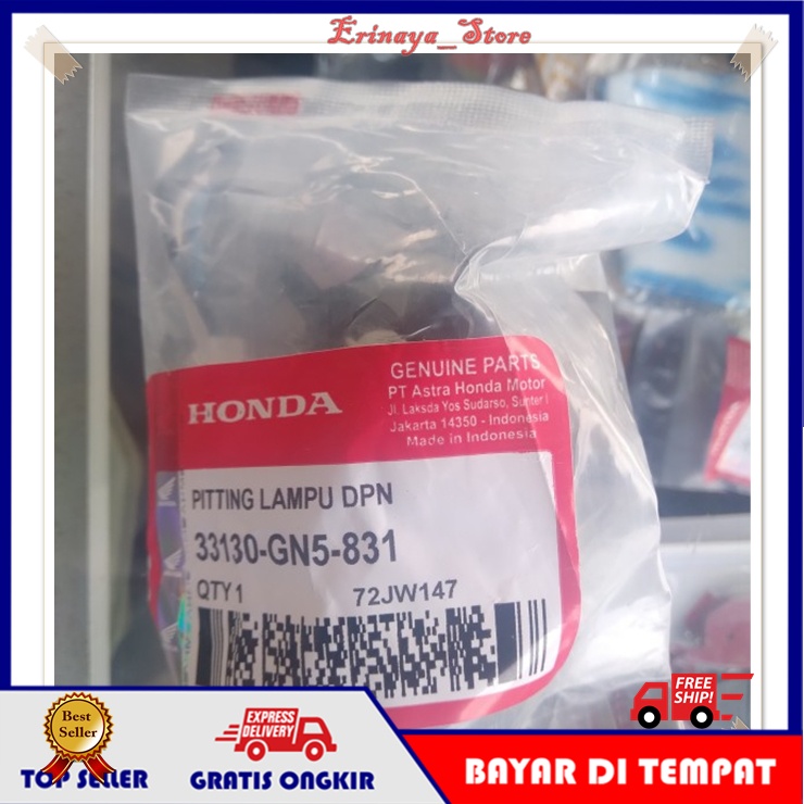 ORIGINAL AHM Fiting Fitting Lampu Soket Socket lampu Motor Honda Astrea Grand Supra Old Lama GN5 Ori