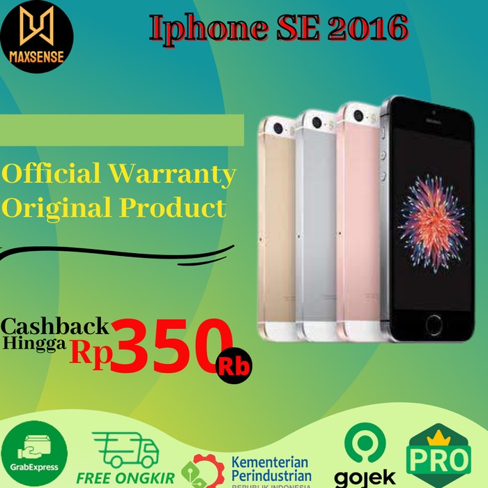 [ Hp / Handphone ] Iphone Se 64Gb 32Gb 16Gb Resmi Second Fullset Grey Silv Gold - Not 5S Bekas /