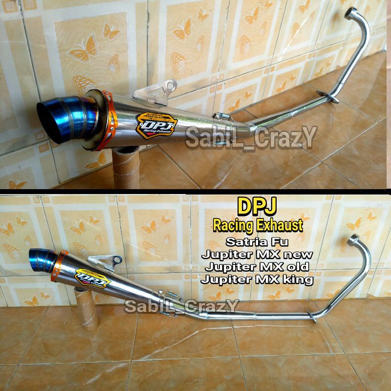 Knalpot Racing DPJ Satria Fu Jupiter MX new MX Old MX king Satriya Fu knalpot Racing DPJ sarteng eng