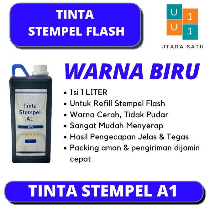 

Tinta Stempel Flash Warna Biru 1 Liter