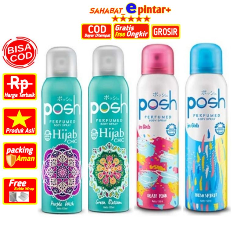 Jual Posh Perfumed Body Spray Minyak Wangi Women 150 ml Shopee Indonesia