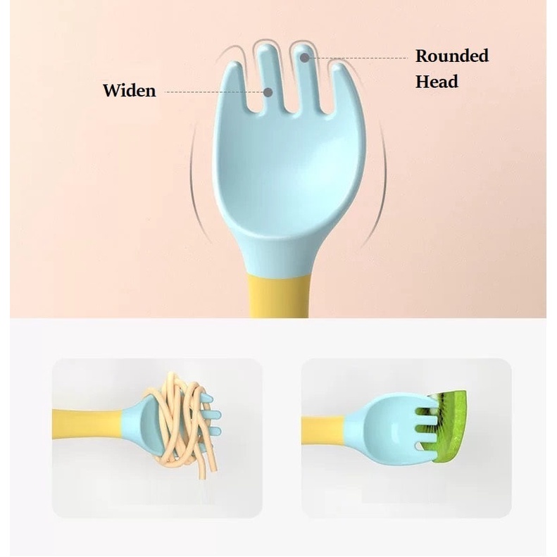 LID117- Peralatan Makan Bayi / Sendok Garpu Bayi / Sendok Garpu Anak - Your Affordable Quality!