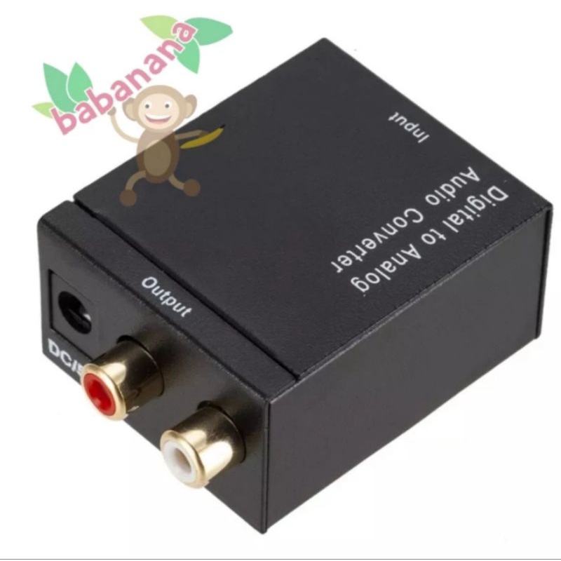 digital to analog converter toslink coaxial to rca tv optical audio