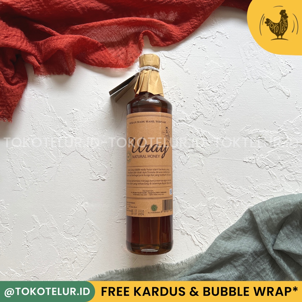 Madu Uray Natural Honey Ukuran 640ml (875G) / Madu Lebah Alami NATURAL