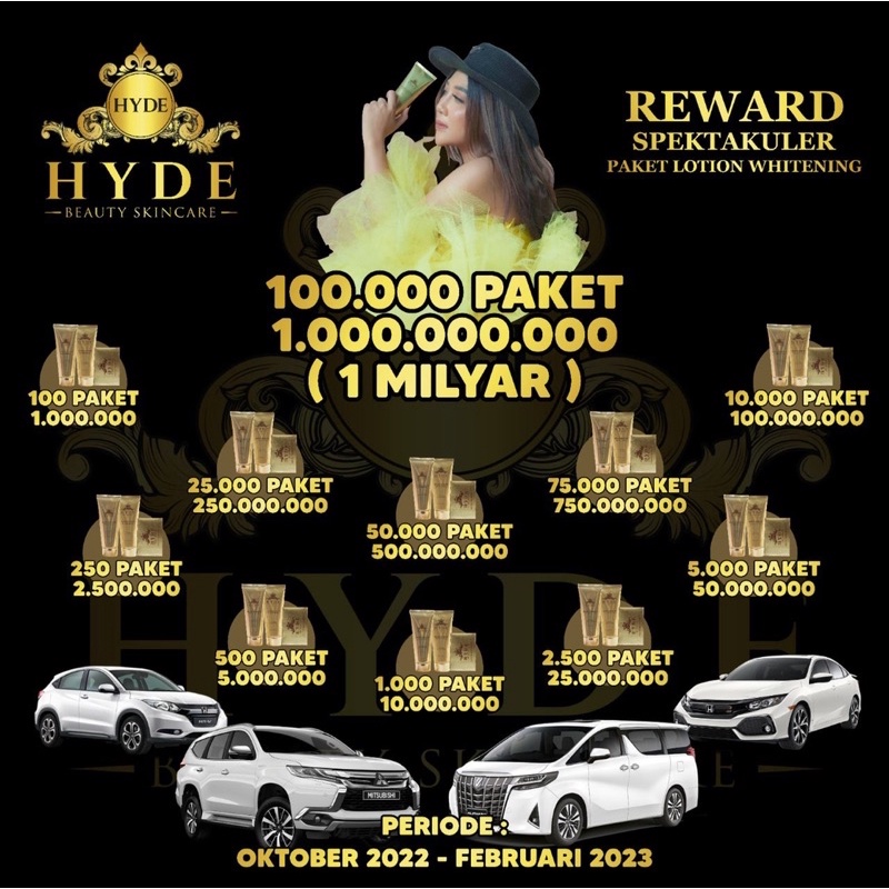 Body Lotion Extra Whitening Hyde Beauty Skincare