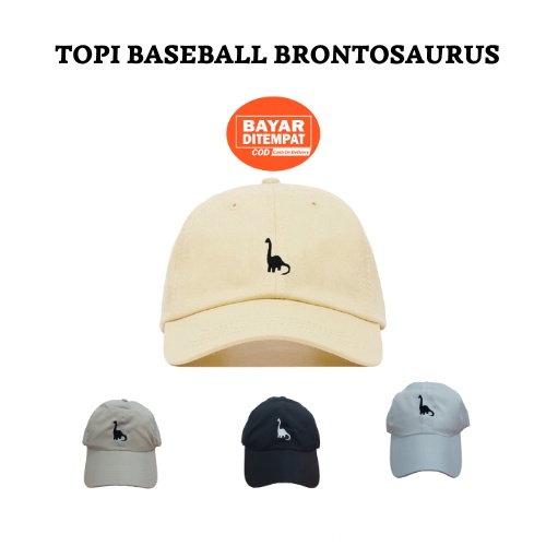 Topi Brontosaurus / Topi Baseball Ring Besi Unisex Ukuran Remaja Dewasa