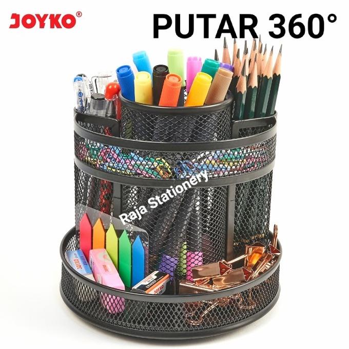 

Joyko Desk Set 360 Stationery / Tempat Alat Tulis Bisa Diputar Ds-33