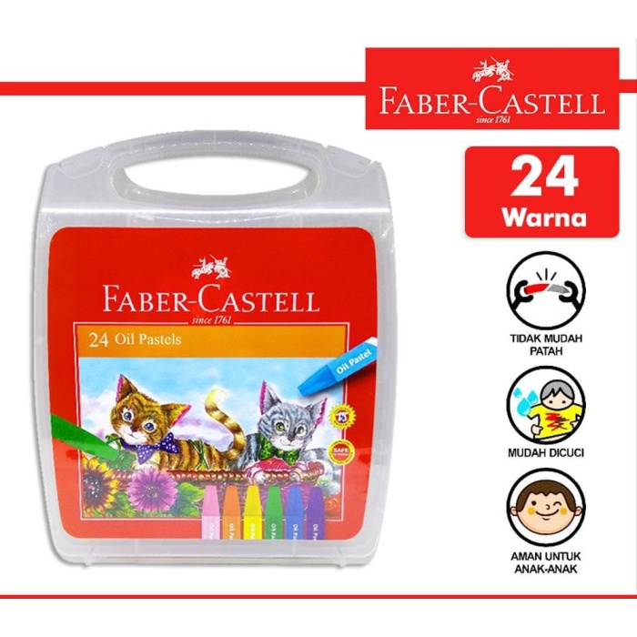 

Pastel Faber-Castell Hexagonal Oil Pastel 24 Warna Eco Krayon Mewarnai