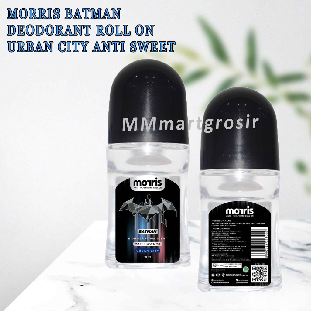 Deodorant Morris / Morris Batman / Anti Sweat Urban City / Roll On