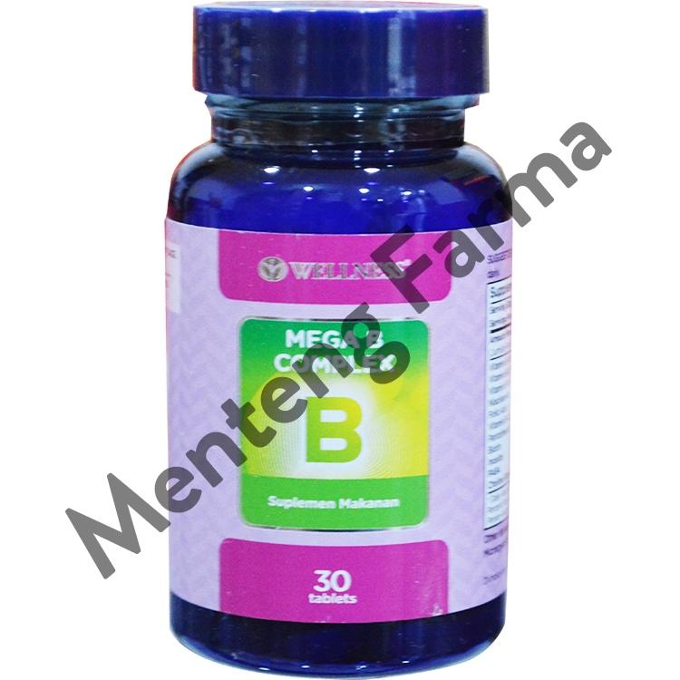 Wellness Mega B Complex Isi 30 Tablet - Vitamin Anti Stress dan Saraf