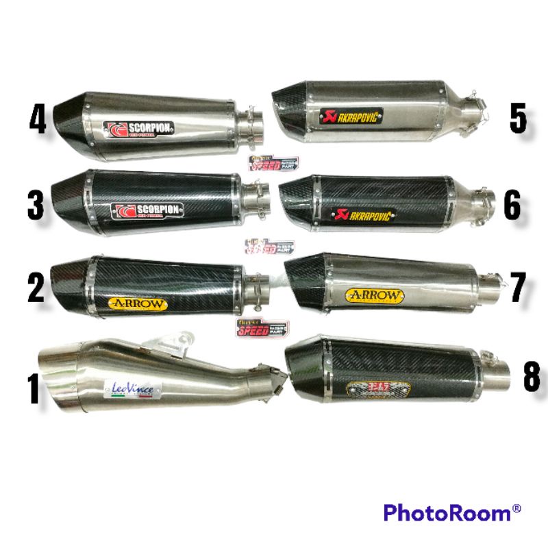 Knalpot Arrow Silincer Only 50mm Stenlis stell knalpot Racing semua Pilihan Kenalpot recing