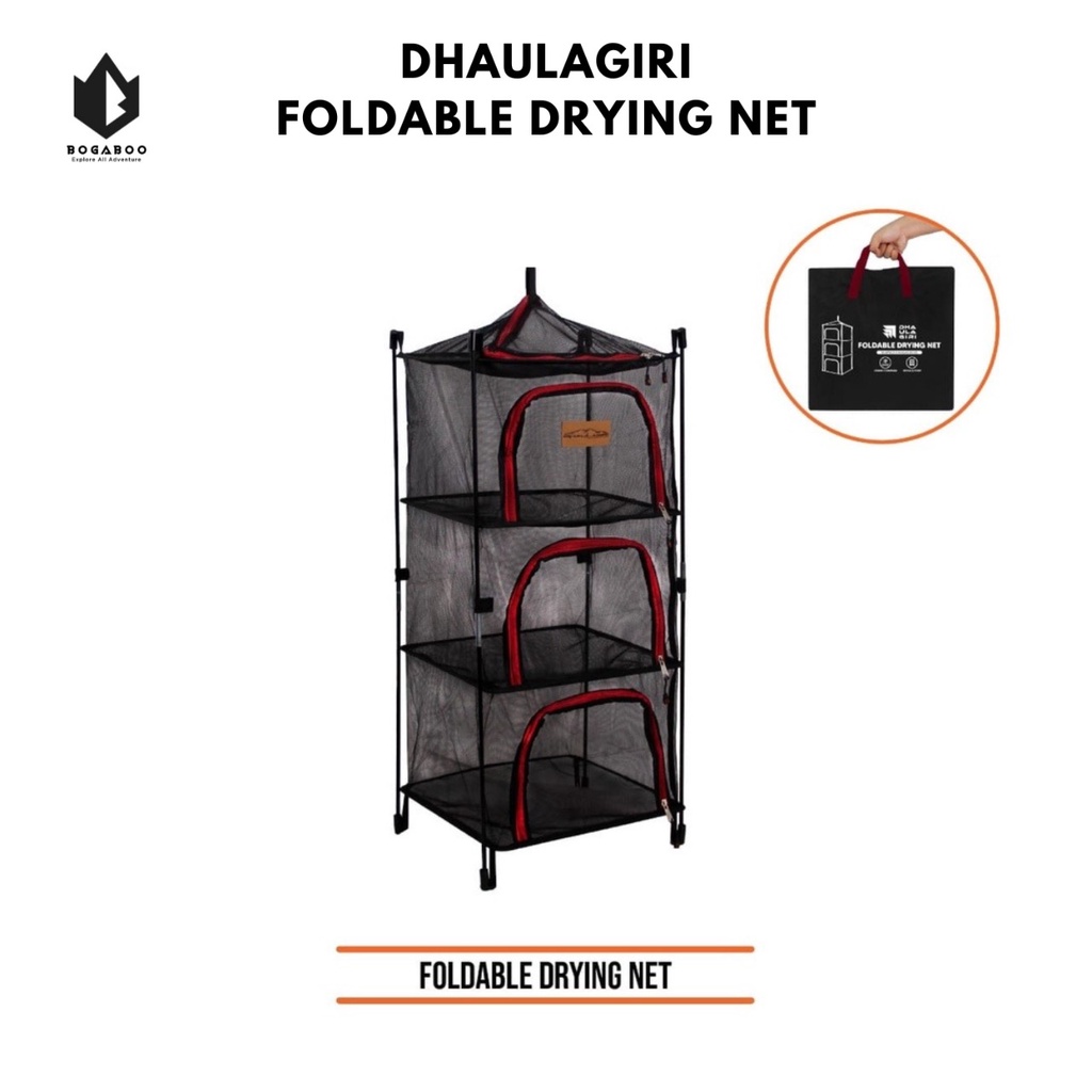 COD Lemari  Lipat DHAULAGIRI - DH FOLDABLE DRYING NET - LEMARI Lipat Portable - Rak Camping  Ultrali