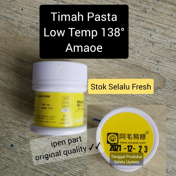Timah Pasta Low Temp Amaoe Original Solder Paste 138