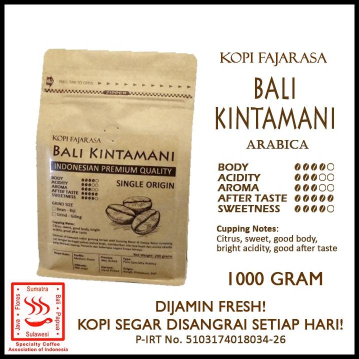 

Kopi Fajarasa Bali Kintamani Biji Kopi Arabica 1 Kg