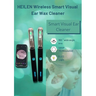 Heilen V1 Smart Visual Ear Wax Cleaner Endoscope Camera | Korek Kuping kamera endoskop Wireless