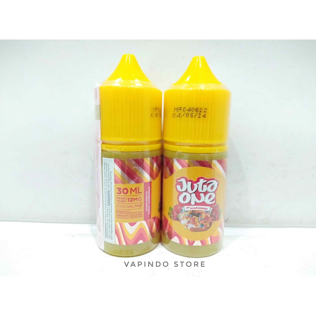 NIC 12MG JUTA ONE SALT STRAWBERRY CEREAL GLAZED 30ML BY RSR BREW