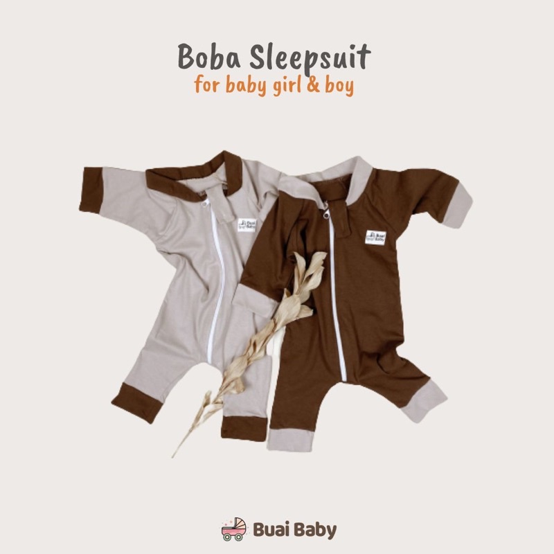 BUAI - BOBA SLEEPSUIT Bahan Nyaman 0-3 month