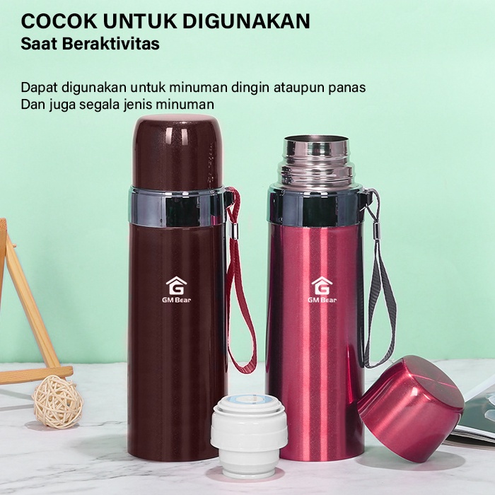 GM BEAR TERMOS STAINLESS STEEL 500ML P0351 - TERMOS TUMBLR HOT & COLD