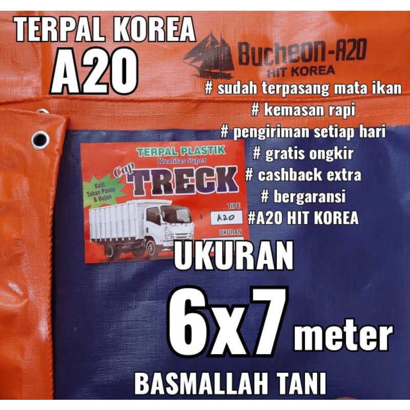 Terpal Korea A20 Ukuran 6x7 meter cap TRECK