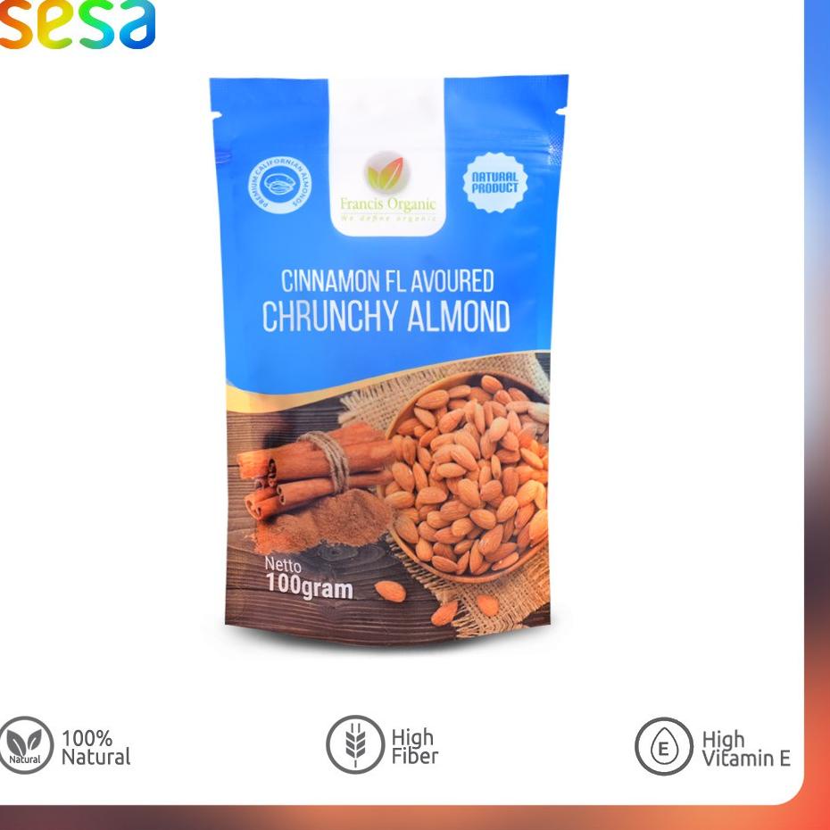 

Import Terlaris Francis Organic - Cinnamon Flavored Crunchy Almond 100 g murah