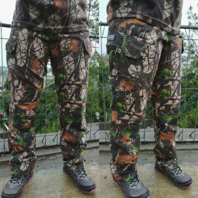 Celana Camo Perbakin Panjang Bahan Cotton Cvc Berkualitas/Celana Cargo Camo