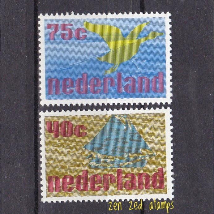 

0741 Perangko Belanda 1976 Zuider Zee Project 2v Mnh