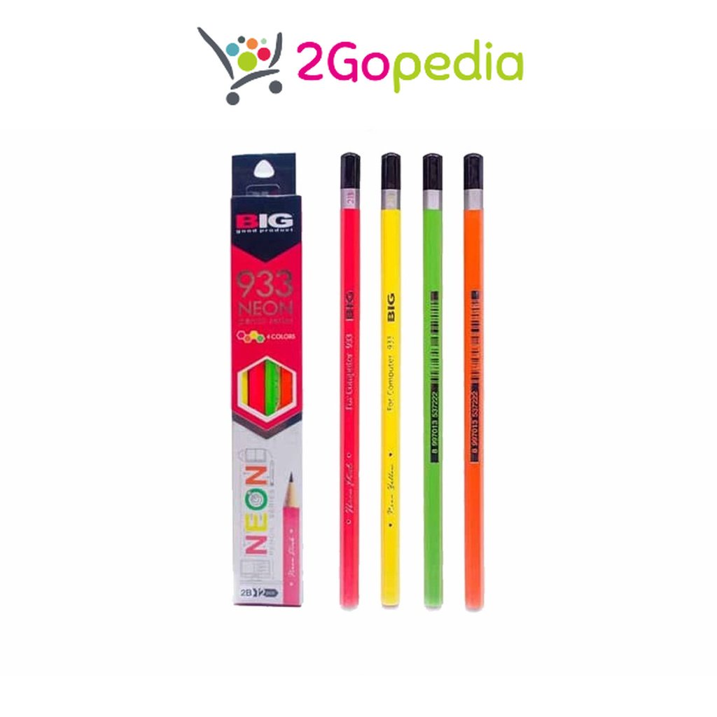 

Pensil 2B 933 Series Neon Big Grosir Murah Atk