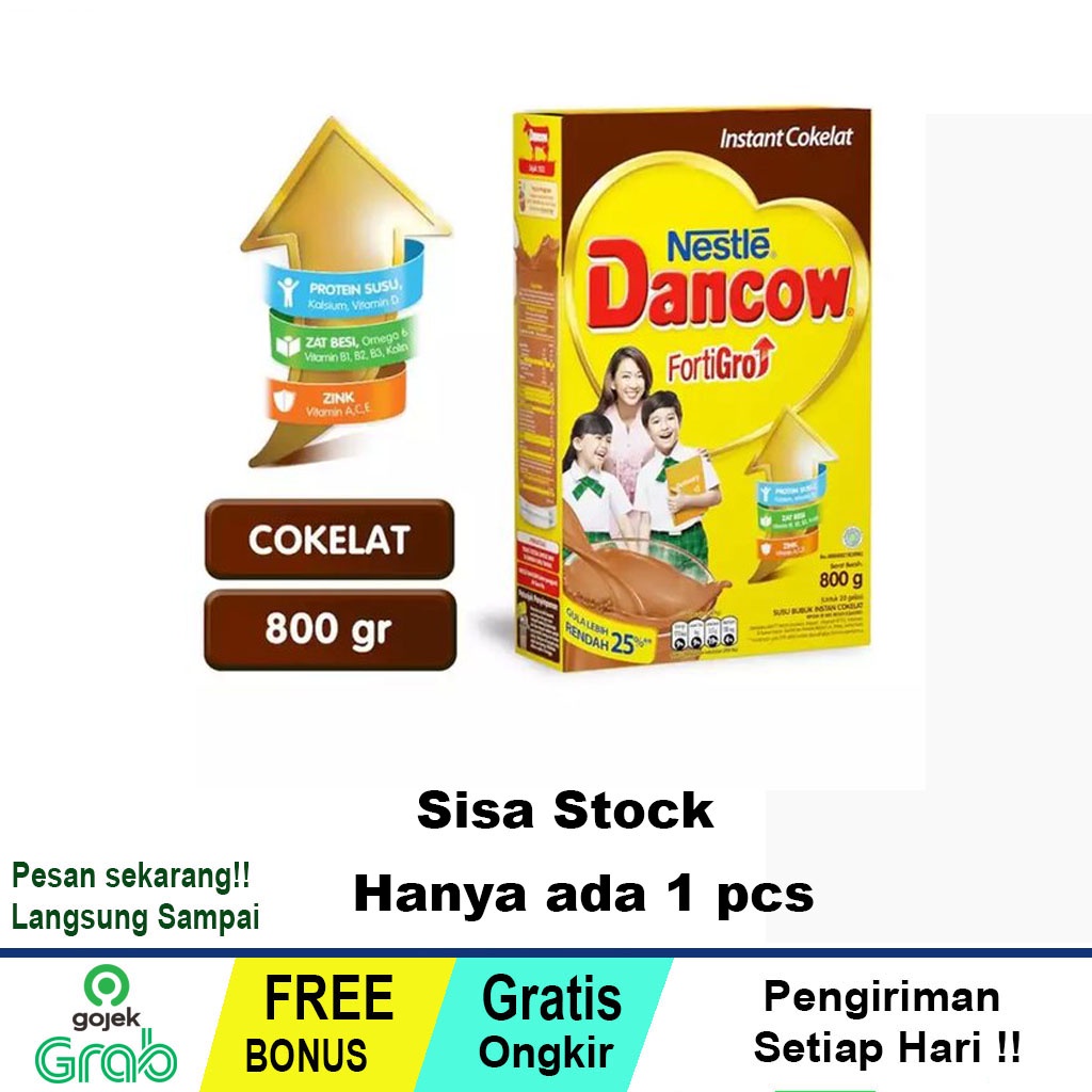 

Dancow Fortigo Instan Cokelat 800g sisa stock