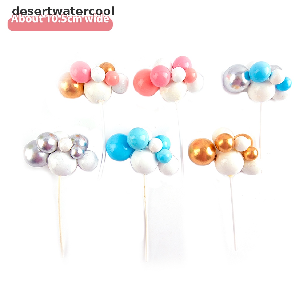 Deid Dekorasi Kue Ulang Tahun Bentuk Awan Warna-Warni