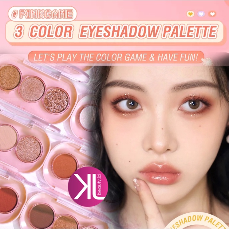 PINKFLASH 3 Shades Eyeshadow Palette